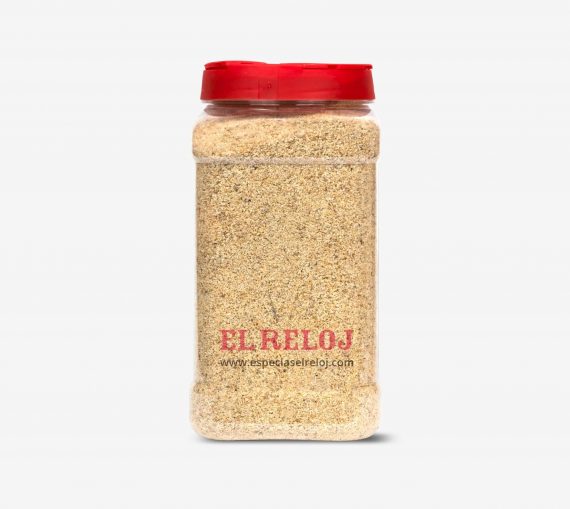 Venta online de Ajo granulado fino en formato bote hostelería 600 gramos (peso bruto)