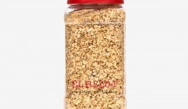 Venta online de especiasac Ajo granulado gordo en formato bote hostelería 800 gramos (peso bruto)