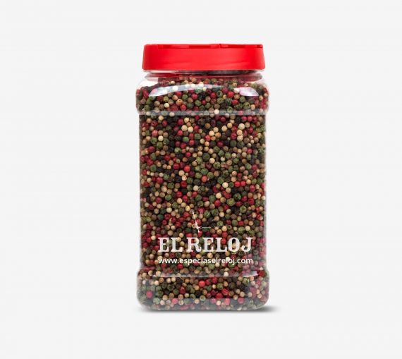 Venta online de Pimienta 5 bayas en grano en formato bote hostelería 680 gramos (peso bruto)