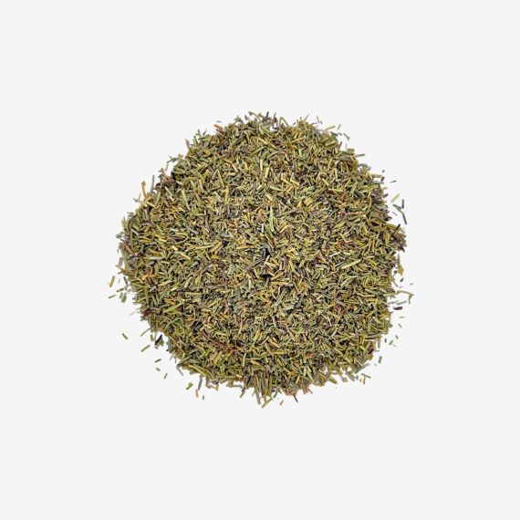 Romero triturado de calidad premium, ideal para aromatizar carnes, patatas, verduras, guisos, panes y recetas mediterráneas.