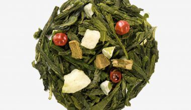 Té verde Pastel Navideño con naranja, piña, pimienta rosa, canela y aroma