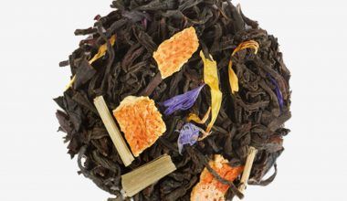 Té Taj Mahal, mezcla de té indio con canela, naranja, cáscara de limón y pétalos de rosas