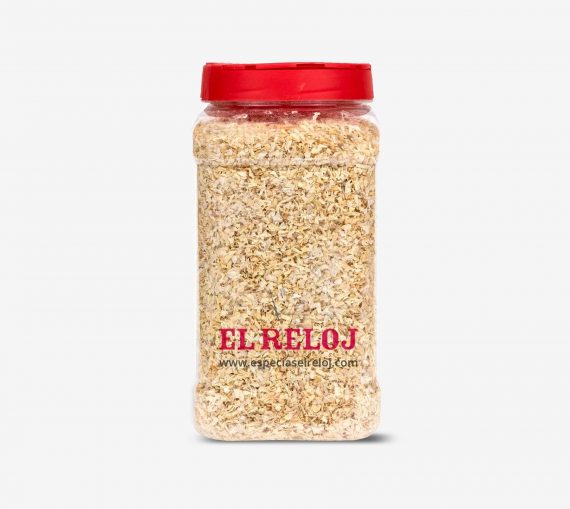 cebolla-granulada Venta online de mezcla de especias - condimento para la elaboración de Cebolla granulada en formato bote hostelería 600 grs. (peso bruto)