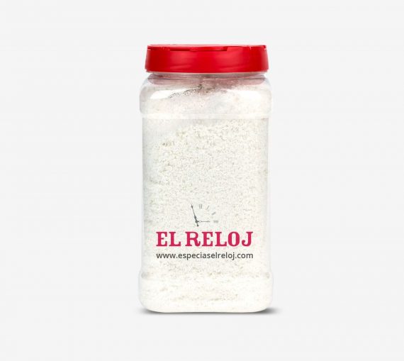 Venta online de Coco rallado en formato bote hostelería 600 gramos (peso bruto)