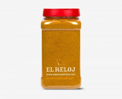 Venta online de de Curry Madrás en formato bote hostelería 800 gramos (peso bruto)