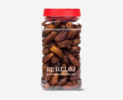 Venta online de Dátiles sin hueso en formato bote hostelería 850 grs. (peso bruto)