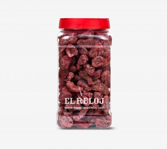 Venta online de Fresa deshidratada en formato bote hostelería 850 grs. (peso bruto)