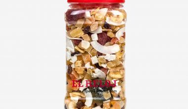 Venta online de mix de frutas tropicales exóticas en formato bote hostelería 850 grs. (peso bruto)