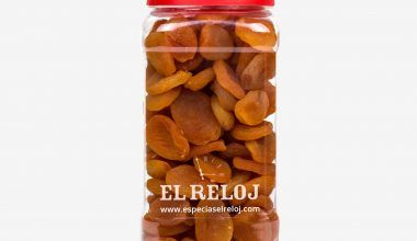 Venta online de Orejones de albaricoque en formato bote hostelería 900 grs. (peso bruto)