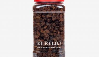 Venta online de Pasas sultanas en formato bote hostelería 900 grs. (peso bruto)