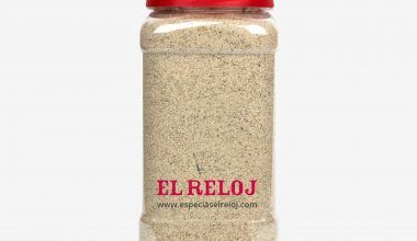 Venta online de Pimienta blanca molida en formato bote hostelería 900 gramos (peso bruto)