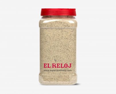 Venta online de Pimienta blanca molida en formato bote hostelería 900 gramos (peso bruto)