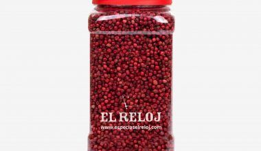 Venta online de Pimienta rosa en grano en formato bote hostelería 500 gramos (peso bruto)
