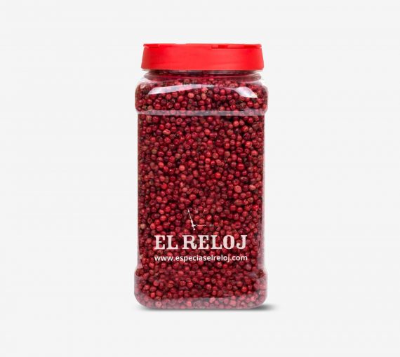 Venta online de Pimienta rosa en grano en formato bote hostelería 500 gramos (peso bruto)
